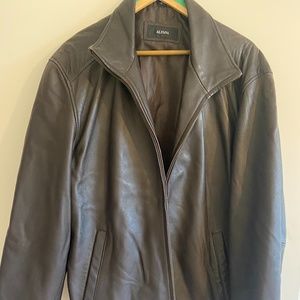 Alfani Leather Bomber Jacket - XL